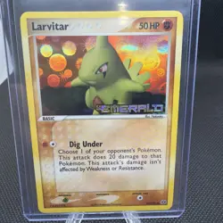 Larvitar 52/106 Emerald Reverse Holo Stamped Pokemon TCG - Image 1