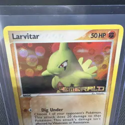 Larvitar 52/106 Emerald Reverse Holo Stamped Pokemon TCG - Image 2