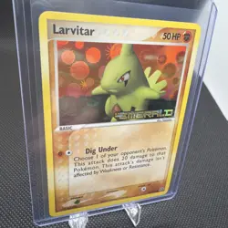 Larvitar 52/106 Emerald Reverse Holo Stamped Pokemon TCG - Image 4