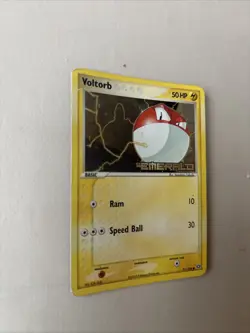 Pokemon TCG Voltorb 71/106 EX Emerald Reverse Holo Card 2005 Stamped - Image 3