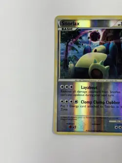 2011 Pokemon TCG Snorlax 33/95 Reverse Holo Call Of Legends Heavily Played - Image 5