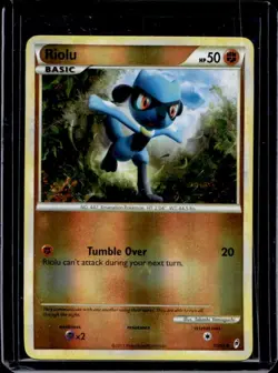 2011 Pokemon Call of Legends Riolu Reverse Holo #50/95 - Image 1