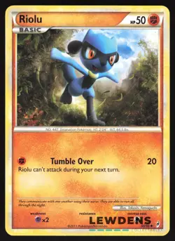 Riolu - 50/95 - Uncommon - Call of Legends - Pokemon Card - Image 1