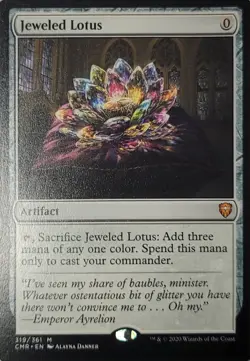 MTG Wizards Jeweled Lotus Artifact Mythic Foil Commander Legends 319 2020 Eng - Image 1