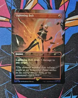 Lightning Bolt NM Rainbow Foil MTG Secret Lair Drop Storm Unplayed Magic Marvel - Image 1