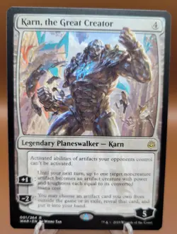 Karn, the Great Creator x1 MTG War of the Spark Magic Near Mint NM English - Image 1