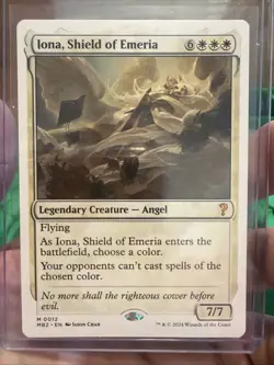 Iona Shield of Emeria White Border MB2 0012 NM MTG Magic The Gathering - Image 1
