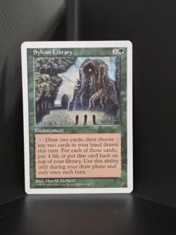 Sylvan Library MTG Core Set 4th Edition Regular - Image 1