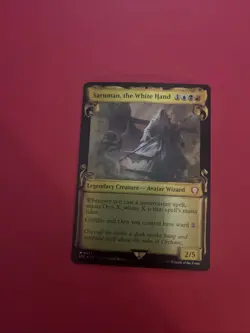 MTG Saruman, the White Hand Foil Showcase Scrolls #477 NM Condition - Image 1