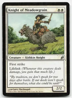 MTG Knight of Meadowgrain U Lorwyn 28 MP - Image 1