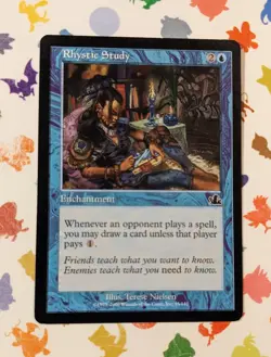Magic The Gathering - Rhystic Study - Prophecy, Regular MTG 45/143 - Image 1