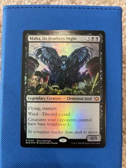 Maha, Its Feathers Night Bloomburrow Foil MTG Magic! The Gathering NM - Image 1