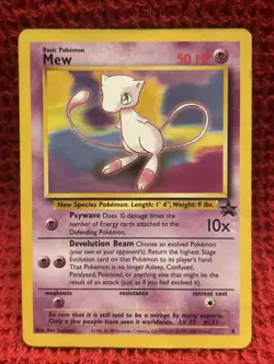 #8 MEW MP/HP - 1999 POKEMON WIZARDS BLACK STAR PROMO - Image 1