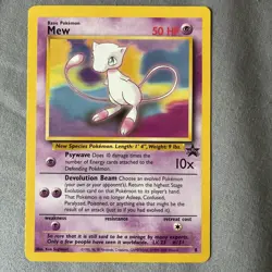 Mew #8 WoTC Black Star Promo Vintage 1999 Pokemon TCG - MP - Image 1