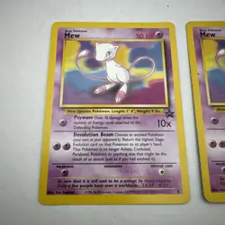 Mew 8 Black Star Promo Lot Of 2 - Pokemon WoTC - English LP/MP - Image 2