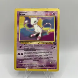 Mew 8 Black Star Promo Pokemon Card Base WOTC mp - Image 1