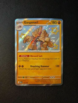 Garganacl 178/091 2024 S&V Paldean Fates Pokemon Card Shiny Holo Rare - NM/M - Image 1
