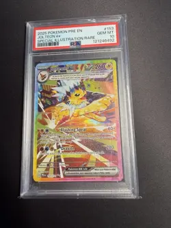 Pokemon Jolteon Ex Prismatic Evolutions Illustration Rare #153 PSA 10 English - Image 1