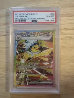 Pokemon TCG Jolteon EX 153/131 Prismatic Evolution Special Illustration PSA 10 - Image 1