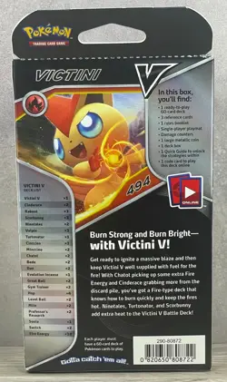 Pokemon Trading Card Game - V Battle Deck - Victini -Factory Sealed Box - Image 3