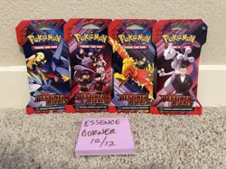 (4 packs) Destined Rivals Sleeved Booster Packs Complete ART SET Pokemon SEALED - Image 1
