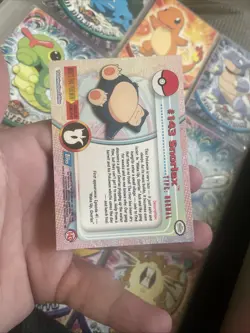 Pokemon TCG Snorlax #143 Non Holo Blue Logo 1999 Vintage Tv Animation, Edition￼￼ - Image 2