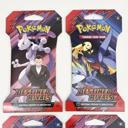 Pokemon TCG Scarlet & Violet Destined Rivals 4x Sleeved Booster Pack Art Set NEW - Image 2