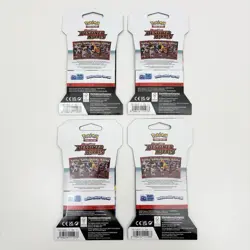 Pokemon TCG Scarlet & Violet Destined Rivals 4x Sleeved Booster Pack Art Set NEW - Image 4