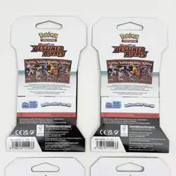 Pokemon TCG Scarlet & Violet Destined Rivals 4x Sleeved Booster Pack Art Set NEW - Image 5