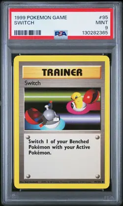 1999 POKEMON GAME #95 SWITCH PSA 9 MINT BASE SET UNLIMITED - Image 1