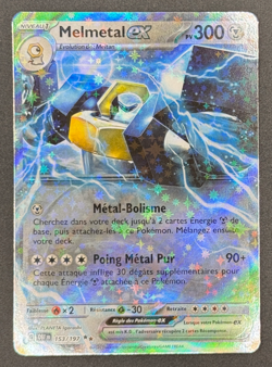 CARTE POKEMON MELMETAL EX 153/197 🇫🇷 FR 🇫🇷 FLAMMES OBSIDIENNES EV3 - Image 1