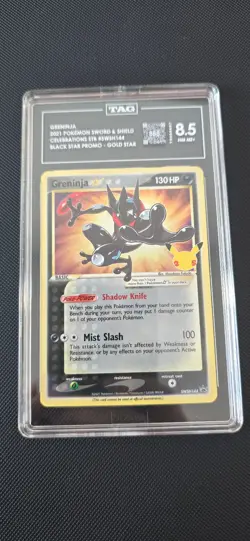 Greninja Gold Star Promo SWSH144 TAG Graded 8.5 NM-Mint+ Pokemon Card - Image 1