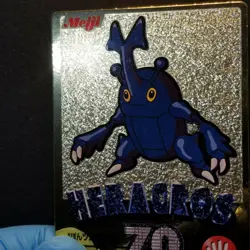 Pokemon Meiji Heracross Gold Foil Japanese Chocolate Promo Series 2000 Heracros - Image 5