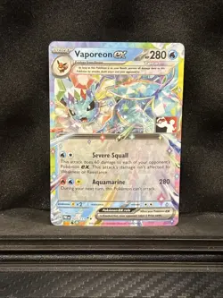 (STAMPED) Vaporeon ex Pokemon Play Stamp 023/131 Pokemon Prize Pack Series 7 NM - Image 1