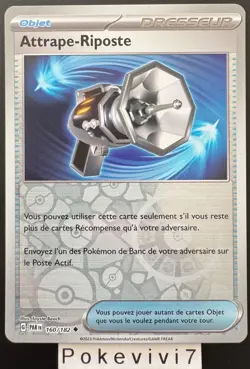 Carte Pokemon ATTRAPE-RIPOSTE 160/182 REVERSE EV4 Ecarlate et Violet PAR FR NEUF - Image 1
