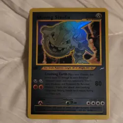 Pokemon Shining Steelix Neo Destiny 112/105 90 HP Holo 1st Edition English 2002 - Image 1