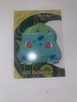 Topps Pokemon #1 Bulbasaur Clear Blue Logo 1st Ed Non Holo Pc2 - Image 1