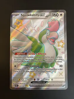 Pokemon ita NM Ultra Rara Cromatica Squawkabilly Ex 223/091 Destino Di Paldea - Image 1
