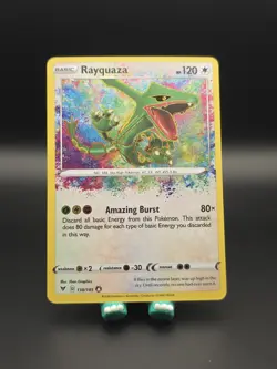 2020 Pokemon TCG Rayquaza 138/185 Amazing Rare Vivid Voltage NM - Image 1