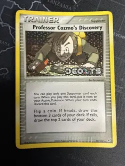 PROFESSOR COZMO'S DISCOVERY 💫 DEOXYS REVERSE HOLO STAMPED 90/107 Pokemon - Image 1