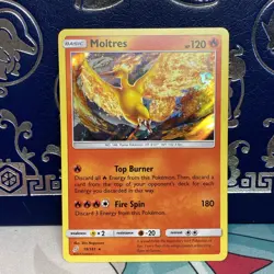 Pokemon 2019 Moltres Holo Rare SM - Team Up 19/181 NM - Image 1