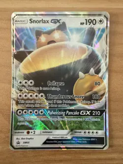 Pokemon Snorlax GX Full Art Promo SM05 Near Mint NM - Image 1