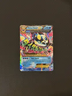 MEGA Primal Kyogre EX (55/160) - Primal Clash Holo Rare 2014 Pokemon TCG DAMAGED - Image 1