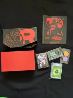 Pokemon TCG Destined Rivals ETB Box Accessories Dice Sleeve etc no packs/promo - Image 1