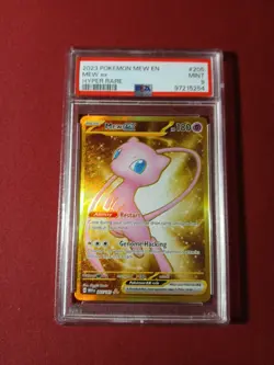 Mew Ex Gold Hyper Rare 2023 Pokemon English PSA 9 #205 - Image 1