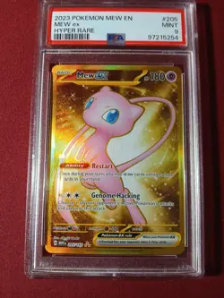 Mew Ex Gold Hyper Rare 2023 Pokemon English PSA 9 #205 - Image 3