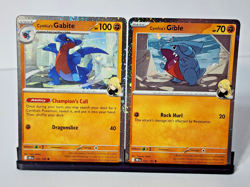 Pokemon Cynthia's Garchomp ex Premium Collection Promo - COSMO HOLO Gible Gabite - Image 1