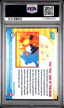 1999 TOPPS POKEMON THE MOVIE EDT 50 MOVIE EDITION THE TAIL END OF THE RACE-FOIL - Image 2