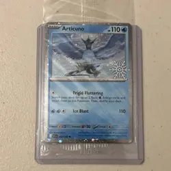 Articuno 032/159 Holiday Calendar Snowflake Stamp SEALED Pokemon TCG - Image 2
