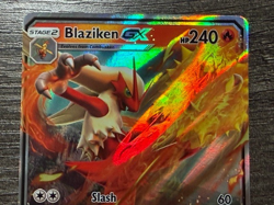 POKEMON BLAZIKEN GX 28/168 ULTRA RARE HOLO 2018 + NEW DARKRAI SLEEVE LP-NM - Image 2